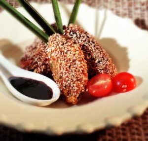 Chicken wings with sesame Litsa1