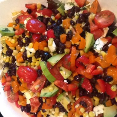 Crazy colorful salad