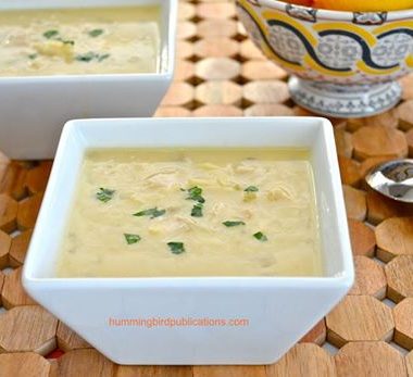 Greek chicken soup Avgolemono