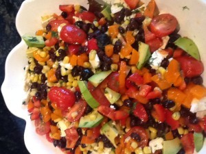 Crazy colorful salad